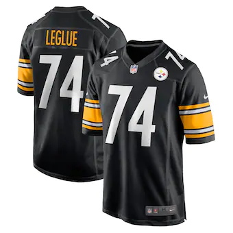 mens nike john leglue black pittsburgh steelers game player